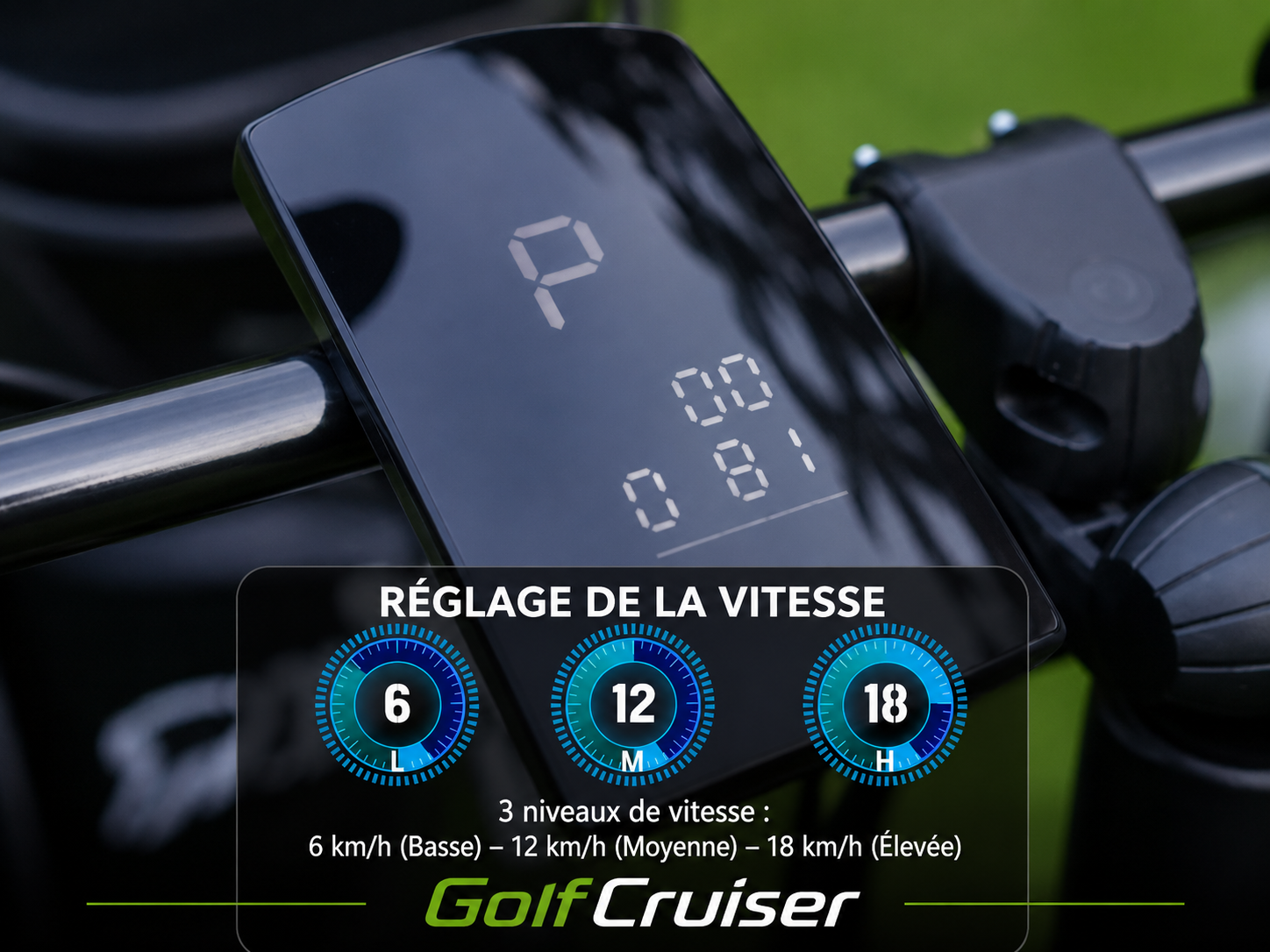 Réglage de vitesse du GolfCruiser