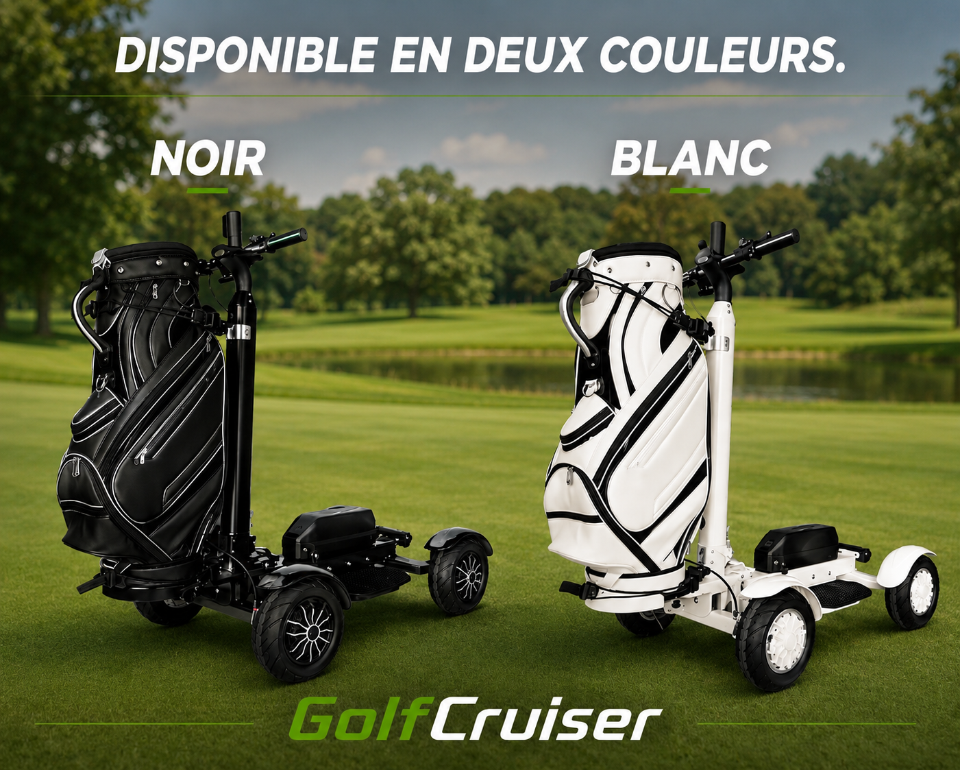 GolfCruiser disponible en noir et blanc